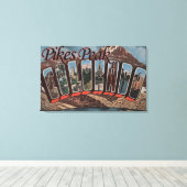 Toile Pikes Peak, Colorado - Scènes de grandes lettres (Insitu (Plancher de Bois))