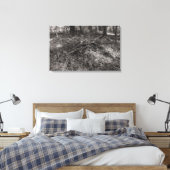 Toile Pile de bâtons - Noir et Blanc Toné Chaud (Insitu(Chambre))