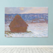 Toile Pile de blé (Effet de neige, Jour couvert) (1890-9 (Insitu (Plancher de Bois))