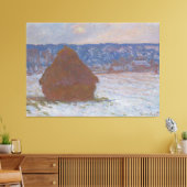 Toile Pile de blé (Effet de neige, Jour couvert) (1890-9 (Insitu(Salon))