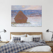 Toile Pile de blé (Effet de neige, Jour couvert) (1890-9 (Insitu(Chambre))