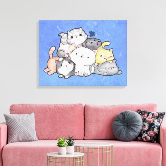 Toile Pile de chatons (Insitu(Salon))