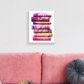 Toile Pile de livres Les choses préférées (Insitu(Salon))