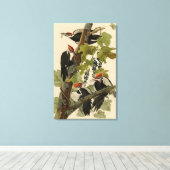 Toile Pileated Woodpecker from Audubon Birds of America (Insitu (Plancher de Bois))