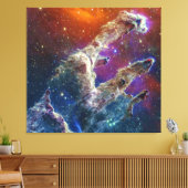 Toile Piliers de création Aigle Nebula M16 NGC 6611 JWT (Insitu(Salon))