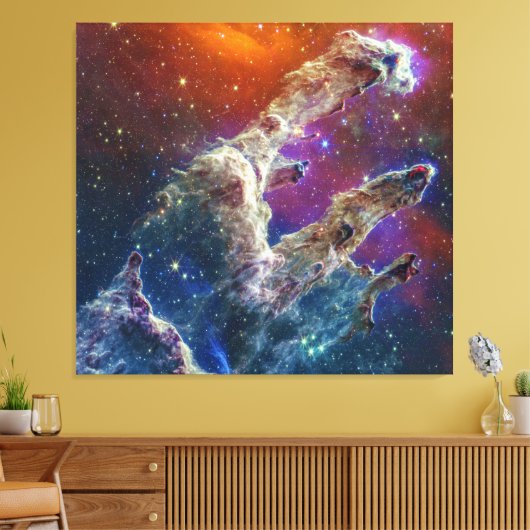 Toile Piliers de création Aigle Nebula M16 NGC 6611 JWT (Insitu(Salon))
