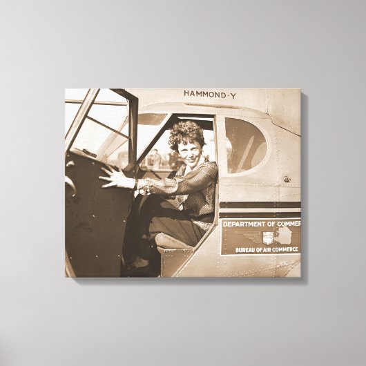 Toile Pilote Amelia Earhart 1936 (Recto)