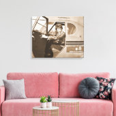 Toile Pilote Amelia Earhart 1936 (Insitu(Salon))