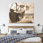 Toile Pilote Amelia Earhart 1936 (Insitu(Chambre))