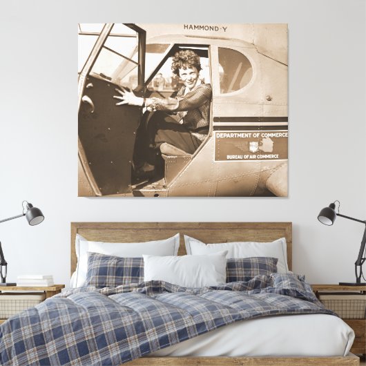 Toile Pilote Amelia Earhart 1936 (Insitu(Chambre))