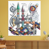 Toile Pilote astral : Mon style constructiviste El Lissi (Insitu(Salon))