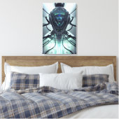 Toile Pilote de combat Cyber Droid Sci-Fi (Insitu(Chambre))