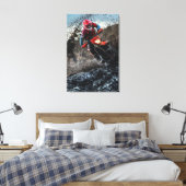 Toile Pilote de vélo droit jetez l'oreiller (Insitu(Chambre))