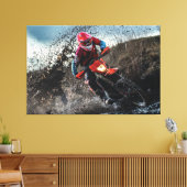 Toile Pilote de vélo droit jetez l'oreiller (Insitu(Salon))