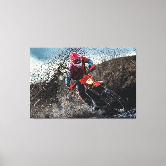 Toile Pilote de vélo droit jetez l'oreiller (Recto)
