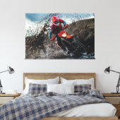 Toile Pilote de vélo droit jetez l'oreiller (Insitu(Chambre))