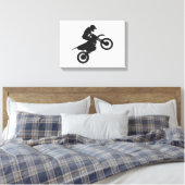 Toile Pilote Motocross - Choisir la couleur arrière - pl (Insitu(Chambre))