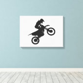 Toile Pilote Motocross - Choisir la couleur arrière - pl (Insitu (Plancher de Bois))