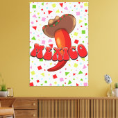 Toile Piment Mexique Chilli fête mignon (Insitu(Salon))