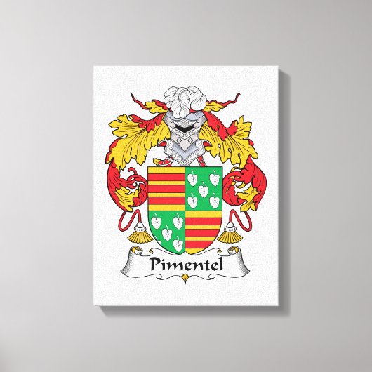 Toile Pimentel Family Crest (Recto)