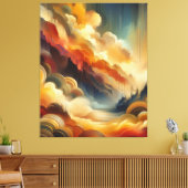 Toile Pinceau Abstrait chaud (Insitu(Salon))
