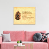 Toile Pine Cone Et John Muir Citation (Insitu(Salon))