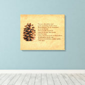 Toile Pine Cone Et John Muir Citation (Insitu (Plancher de Bois))