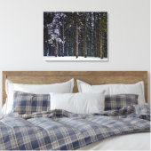 Toile pinède avec la neige Chypre (Insitu(Chambre))