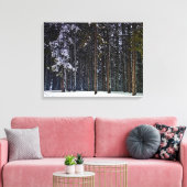 Toile pinède avec la neige Chypre (Insitu(Salon))