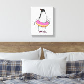 Toile Pingouin avec Donut (Insitu(Chambre))