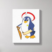 Toile Pingouin comme pirate avec Casquette (Recto)