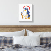 Toile Pingouin comme pirate avec Casquette (Insitu(Chambre))