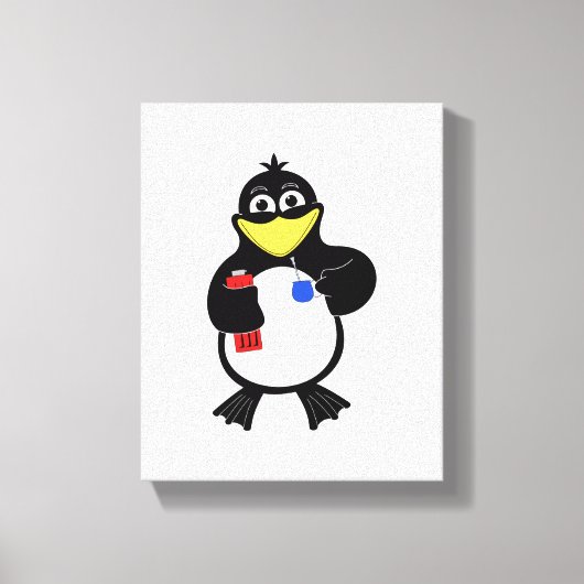 Toile Pingouin de dessin (Recto)