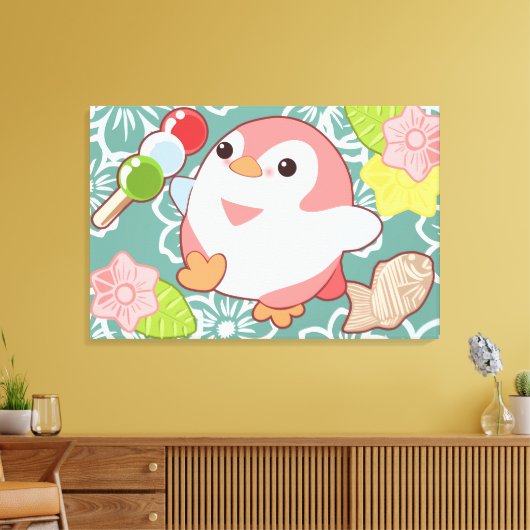 Toile Pingouins de Kawaii (Insitu(Salon))