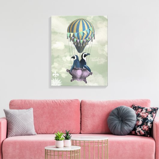Toile Pingouins volants (Insitu(Salon))