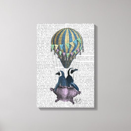 Toile Pingouins volants (Recto)