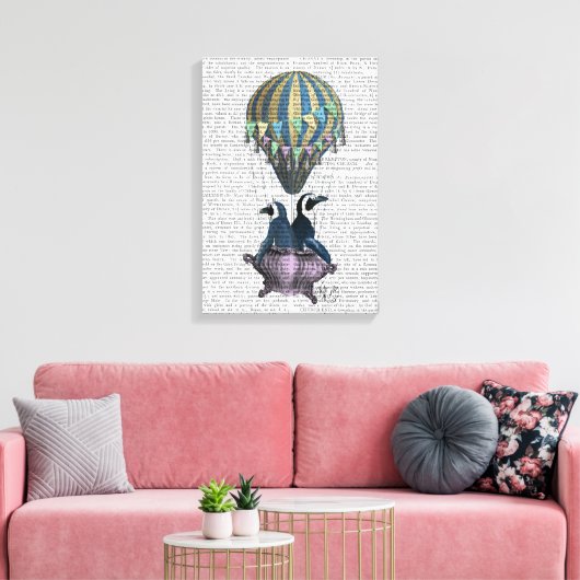 Toile Pingouins volants (Insitu(Salon))