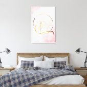 Toile Pink and Gold I Am Stretted Canvas Print (Insitu(Chambre))