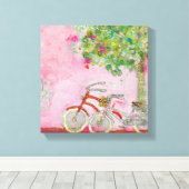 Toile Pink Bicycles (Insitu (Plancher de Bois))