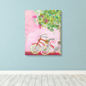 Toile Pink Bicycles (Insitu (Plancher de Bois))