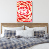 Toile Pink Camellia abstract art painting original (Insitu(Chambre))