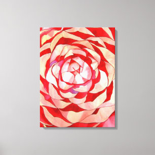 Toile Pink Camellia abstract art painting original