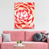 Toile Pink Camellia abstract art painting original (Insitu(Salon))