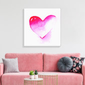 Toile Pink coeur pop art valentine (Insitu(Salon))