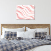 Toile Pink Cream Abstract Design (Insitu(Chambre))
