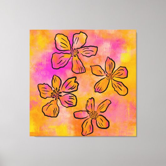 Toile Pink Floral Pop (Recto)