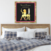 Toile Pink Gold Cheetah Imprimer Beauté Boutique Signal (Insitu(Chambre))