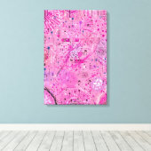 Toile Pink Maximalist Abstract: Raspberry Sundae (Insitu (Plancher de Bois))