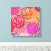 Toile Pink plants (Insitu (Plancher de Bois))