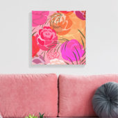 Toile Pink plants (Insitu(Salon))